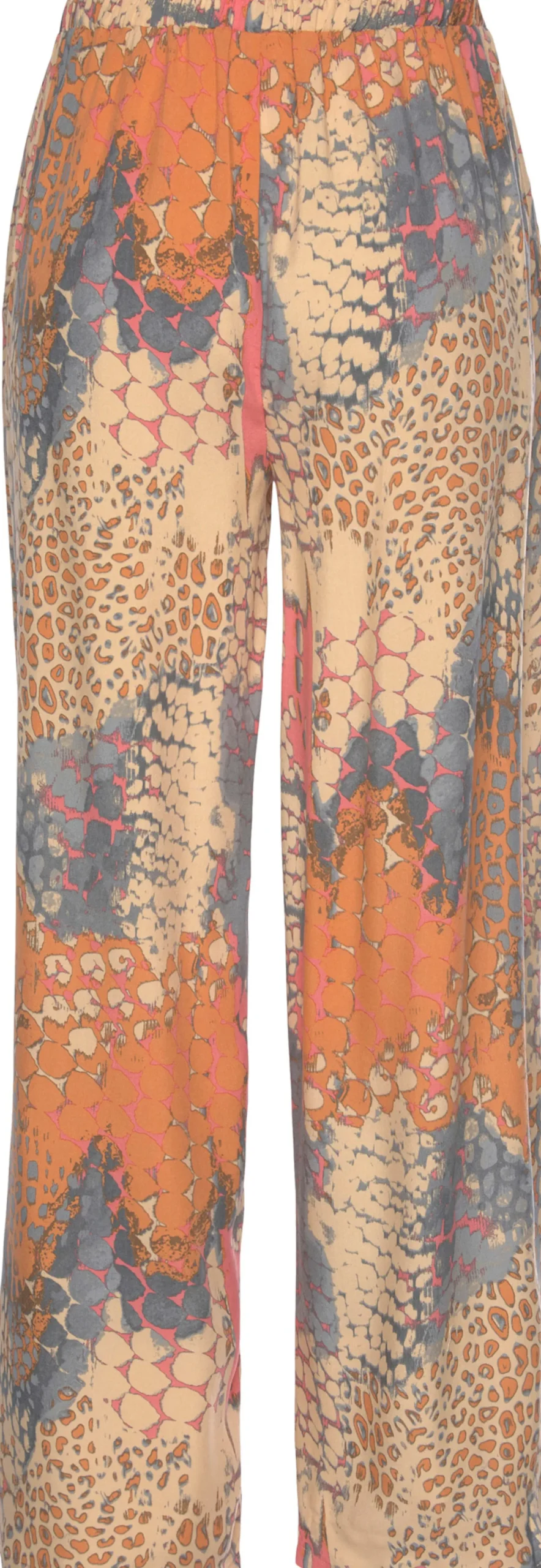 Hosen|Buffalo Palazzohose orange-blau-bedruckt