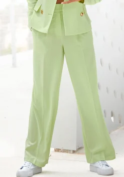 Hosen|LASCANA Palazzohose limone