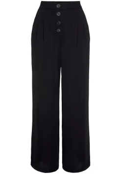 Strandmode|Hosen|LASCANA Palazzohose schwarz