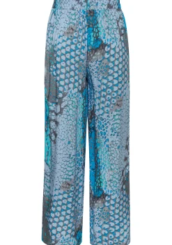 Hosen|Buffalo Palazzohose blaubedruckt