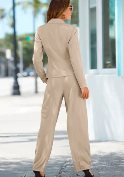 Hosen|LASCANA Palazzohose sand