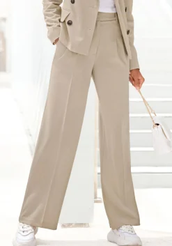 Hosen|LASCANA Palazzohose sand