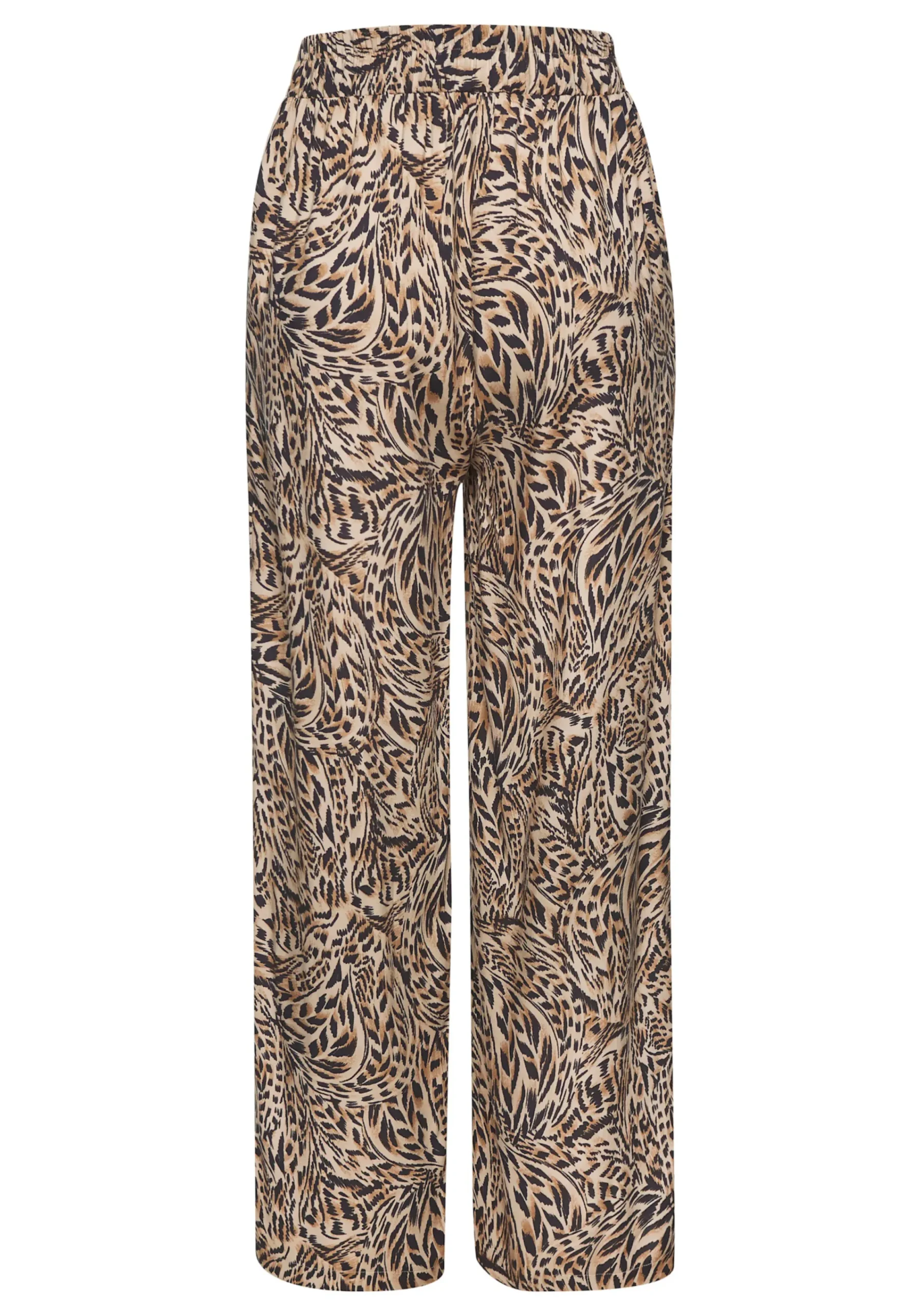 Strandmode|Buffalo Palazzohose beige-jeansblaubedruckt