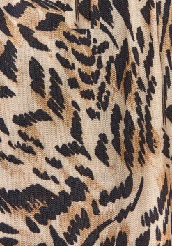 Strandmode|Buffalo Palazzohose beige-jeansblaubedruckt