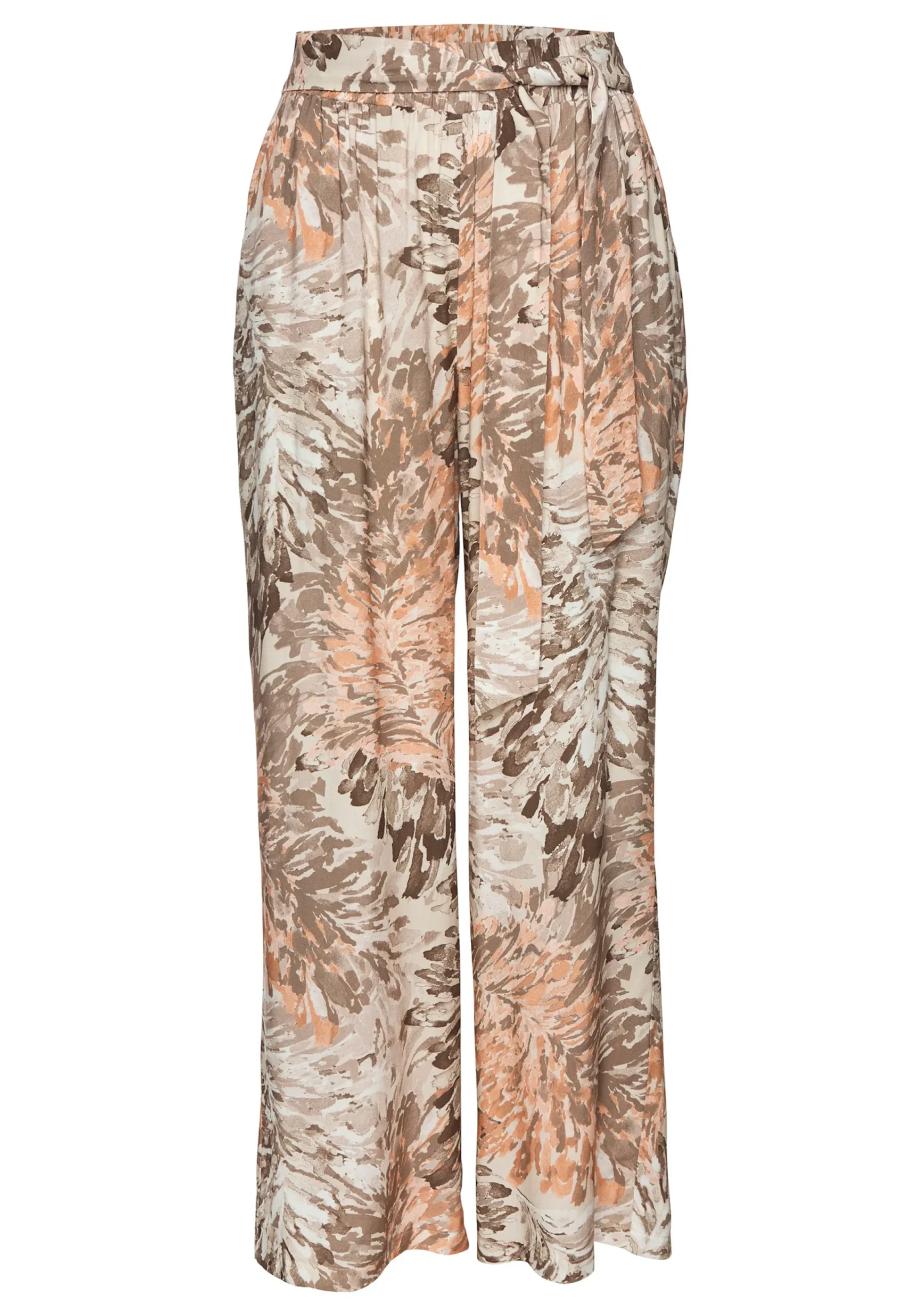 Strandmode|Hosen|LASCANA Palazzohose apricot-taupebedruckt