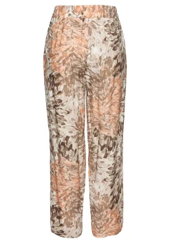 Strandmode|Hosen|LASCANA Palazzohose apricot-taupebedruckt