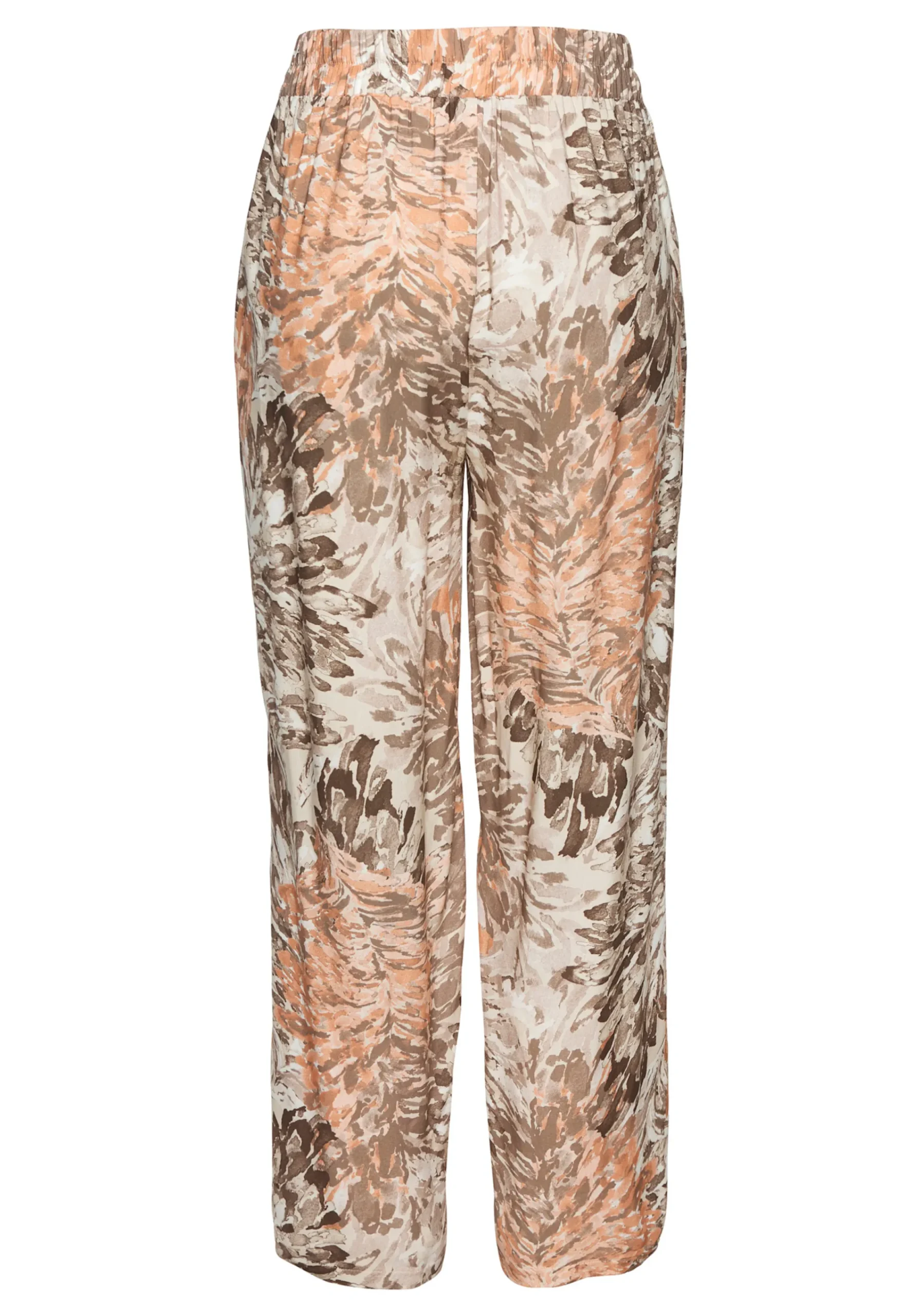 Strandmode|Hosen|LASCANA Palazzohose apricot-taupebedruckt