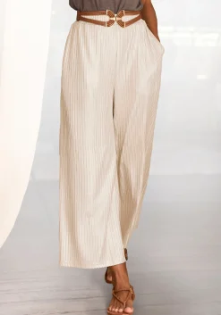 Strandmode|Hosen|LASCANA Palazzohose beige-goldfarben