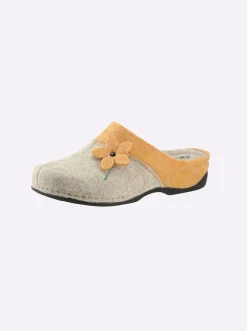 Hausschuhe|Dr. Feet Pantoffel gelb