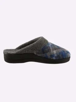 Hausschuhe| Pantoffel jeansblau
