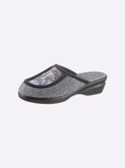 Hausschuhe|Schawos Pantoffel grau