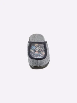Hausschuhe|Schawos Pantoffel grau
