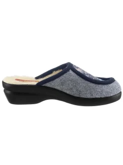 Hausschuhe|Schawos Pantoffel grau