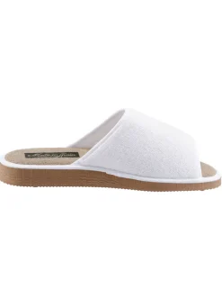 Hausschuhe| Pantoffel weiß+marine