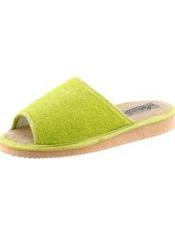 Hausschuhe| Pantoffel pistazie+marine