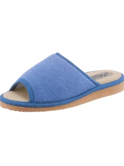 Hausschuhe| Pantoffel blau+marine