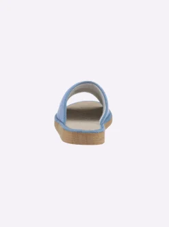 Hausschuhe| Pantoffel blau+marine