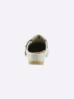 Hausschuhe|Waldläufer Pantoffel beige-gemustert