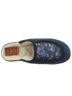Hausschuhe|Schawos Pantoffel marine