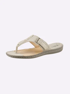 Zehentrenner|heine Pantolette sand-metallic