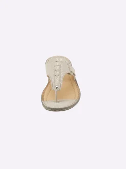 Zehentrenner|heine Pantolette sand-metallic