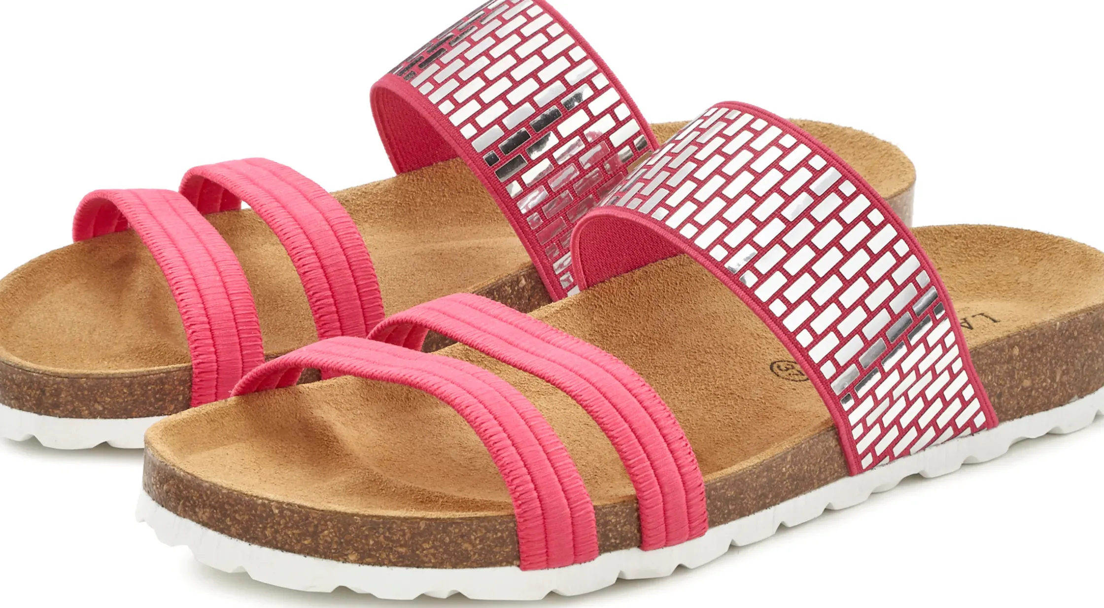 Pantoletten|LASCANA Pantolette pink