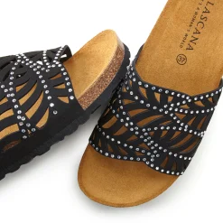 Pantoletten|LASCANA Pantolette schwarz