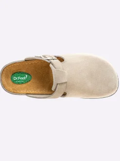 Pantoletten|Dr. Feet Pantolette taupe