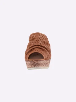 Pantoletten|Andrea Conti Pantolette camel