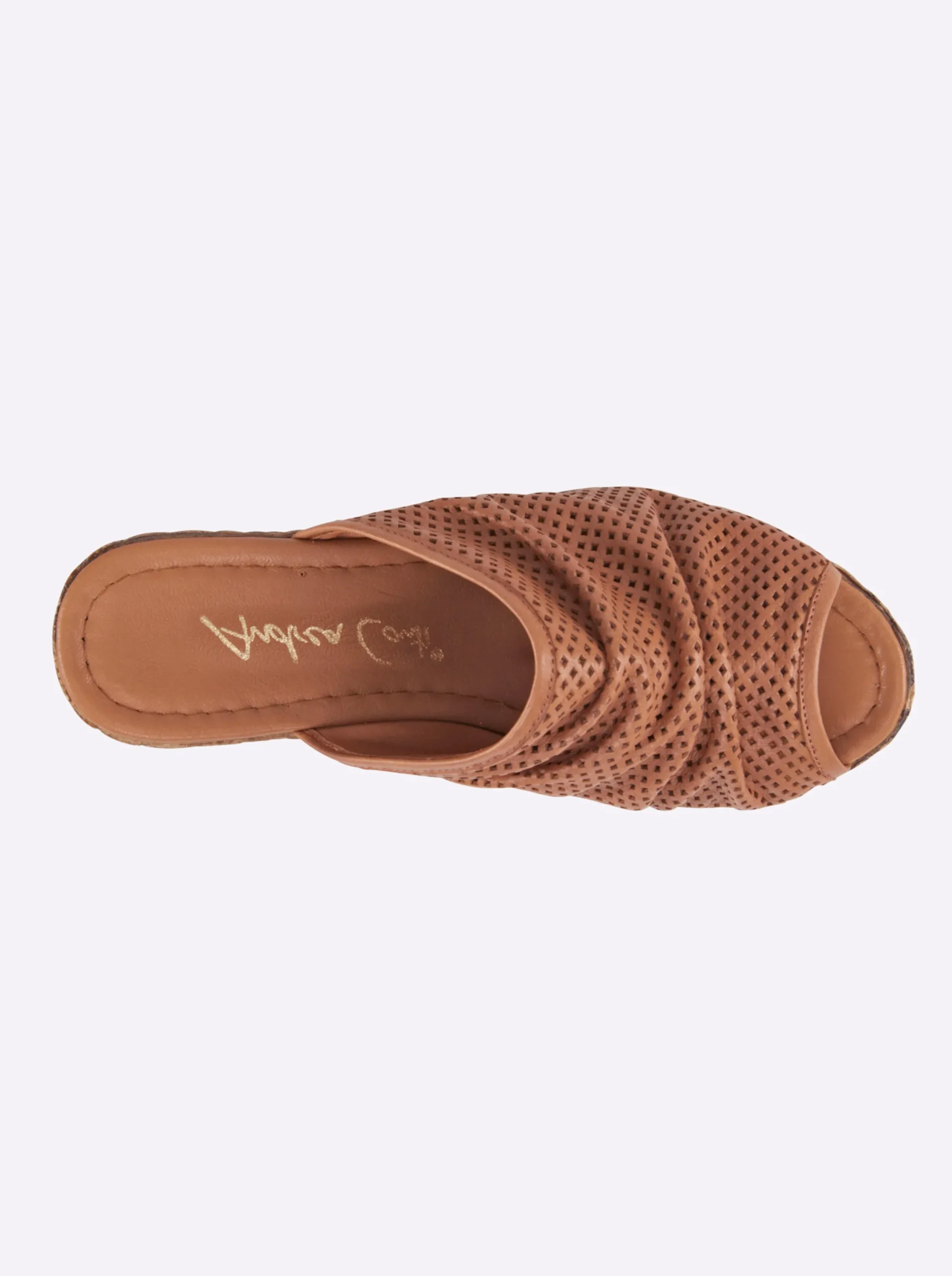 Pantoletten|Andrea Conti Pantolette camel