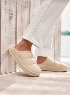 Pantoletten|heine Pantolette beige