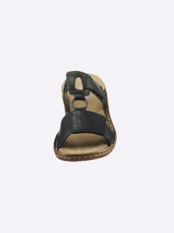 Pantoletten|Rieker Pantolette schwarz