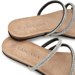 Pantoletten|LASCANA Pantolette silberfarben