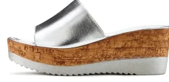 Pantoletten|LASCANA Pantolette silberfarben