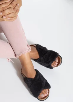 Pantoletten|LASCANA Pantolette schwarz