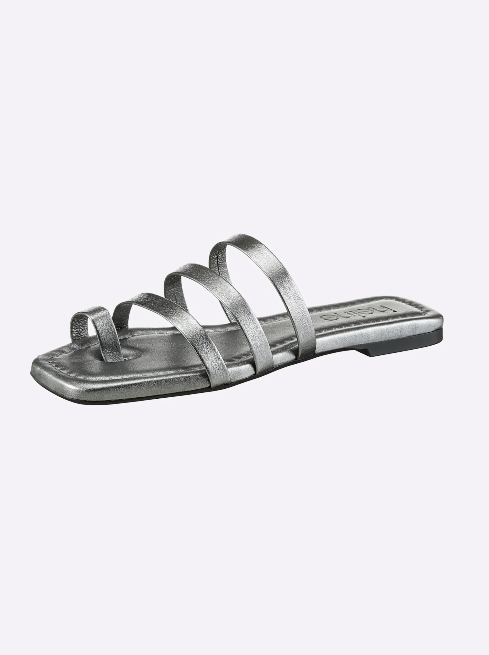 Pantoletten|Sandalen & Sandaletten|heine Pantolette anthrazit-metallic