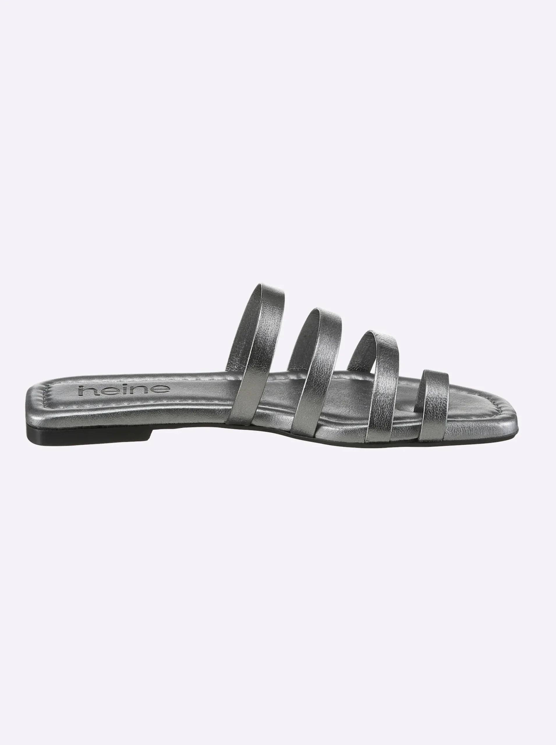 Pantoletten|Sandalen & Sandaletten|heine Pantolette anthrazit-metallic