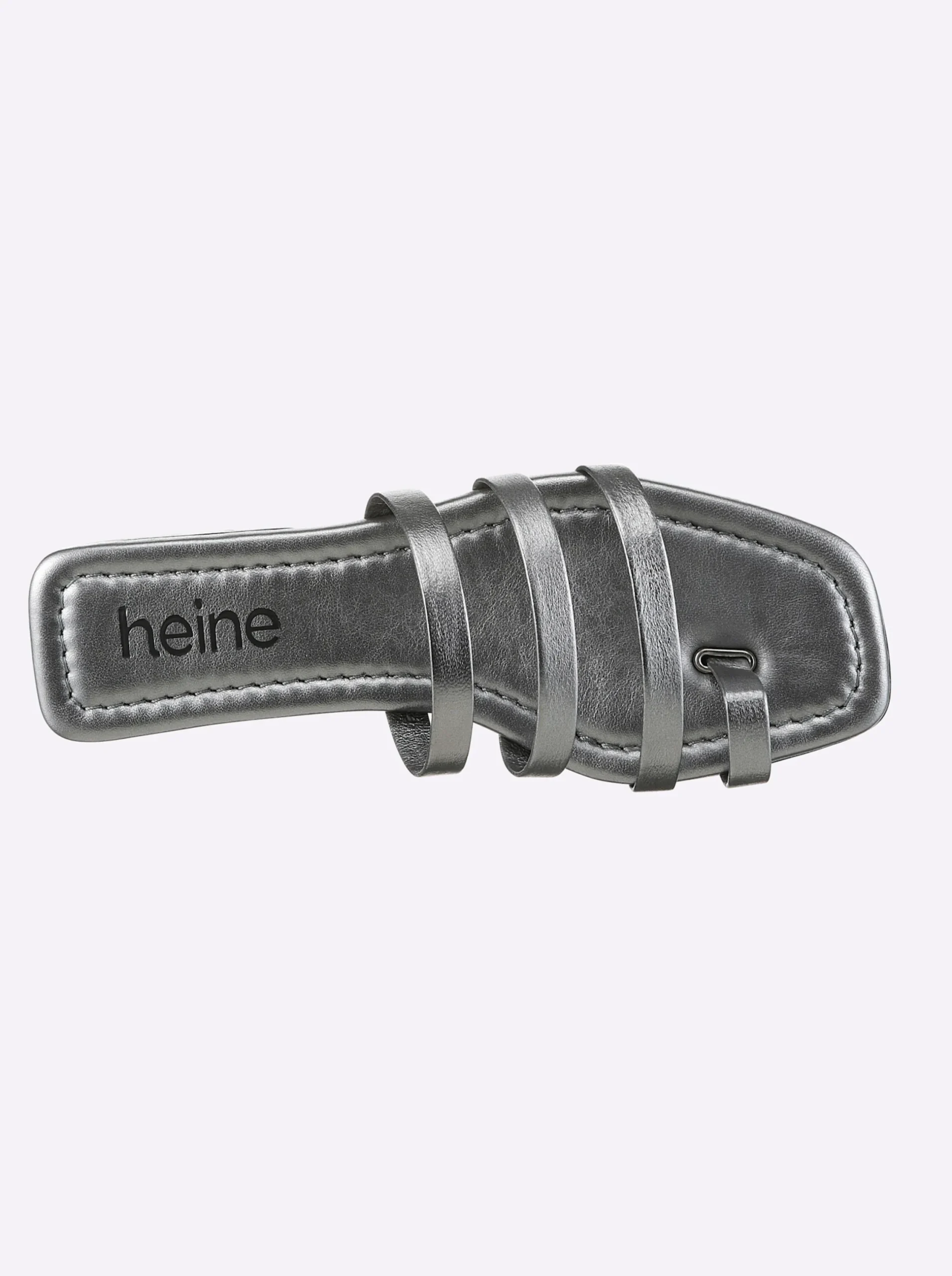 Pantoletten|Sandalen & Sandaletten|heine Pantolette anthrazit-metallic