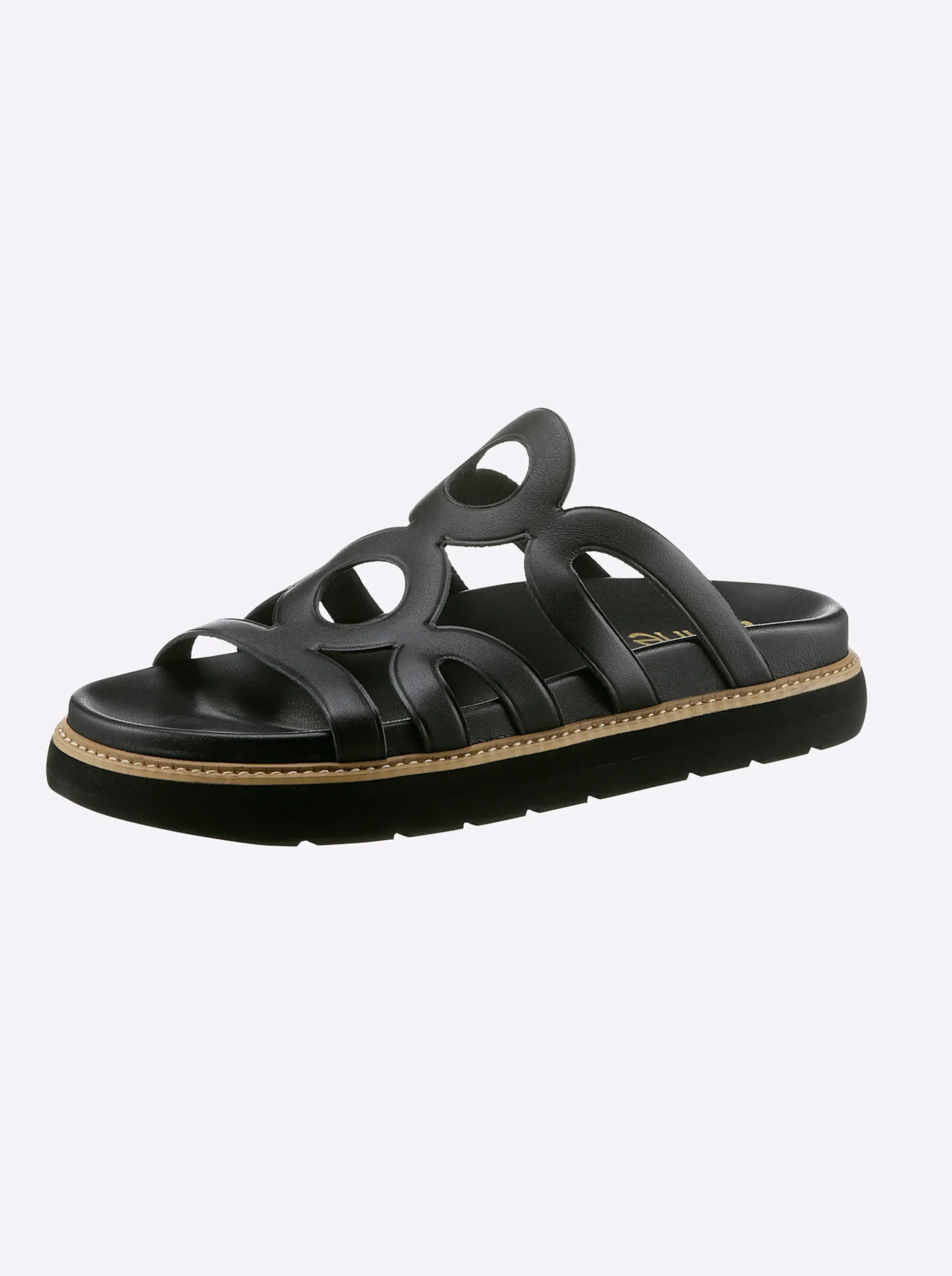 Pantoletten|heine Pantolette schwarz