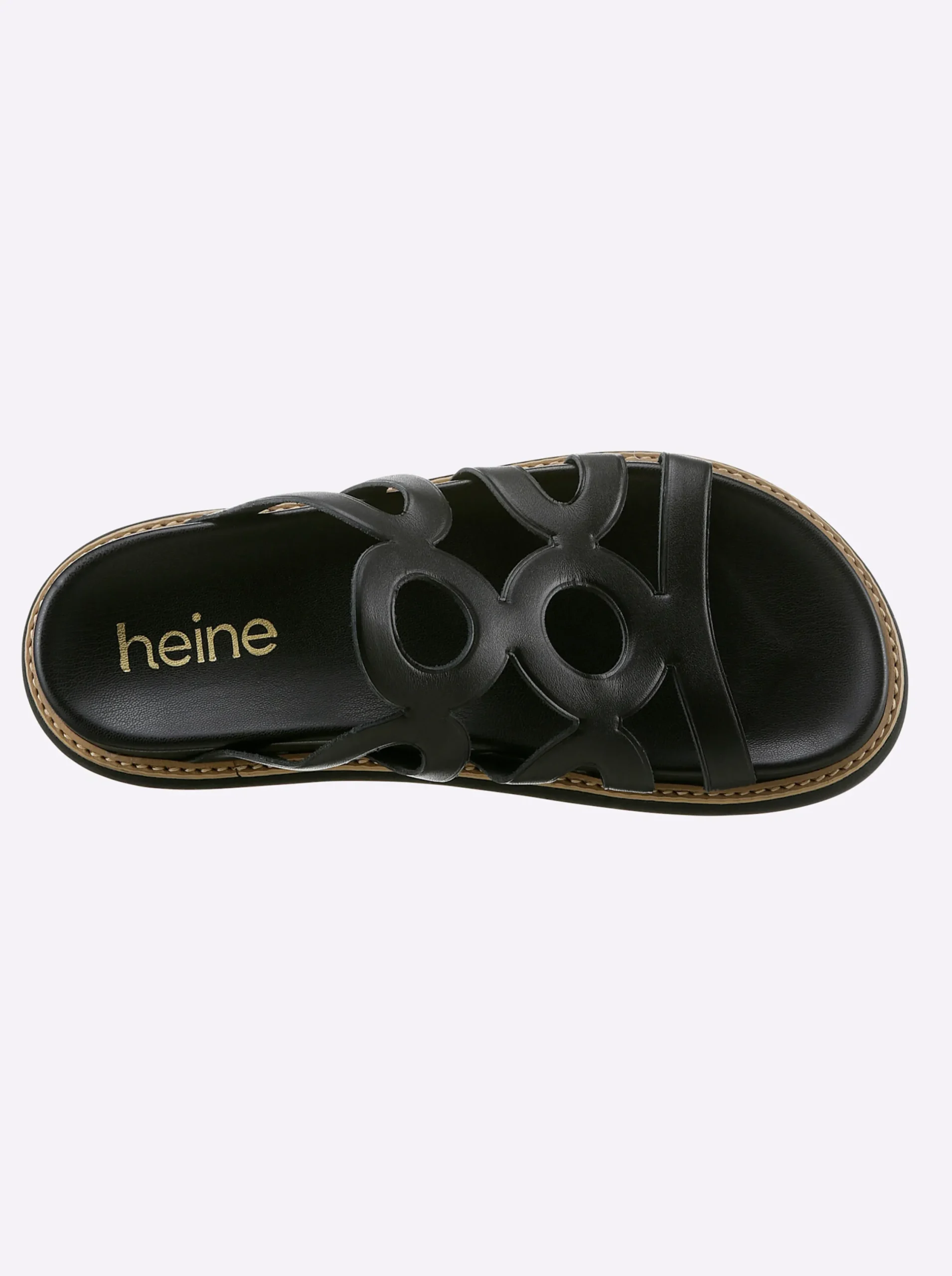 Pantoletten|heine Pantolette schwarz