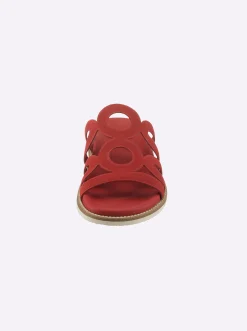 Pantoletten|heine Pantolette rot