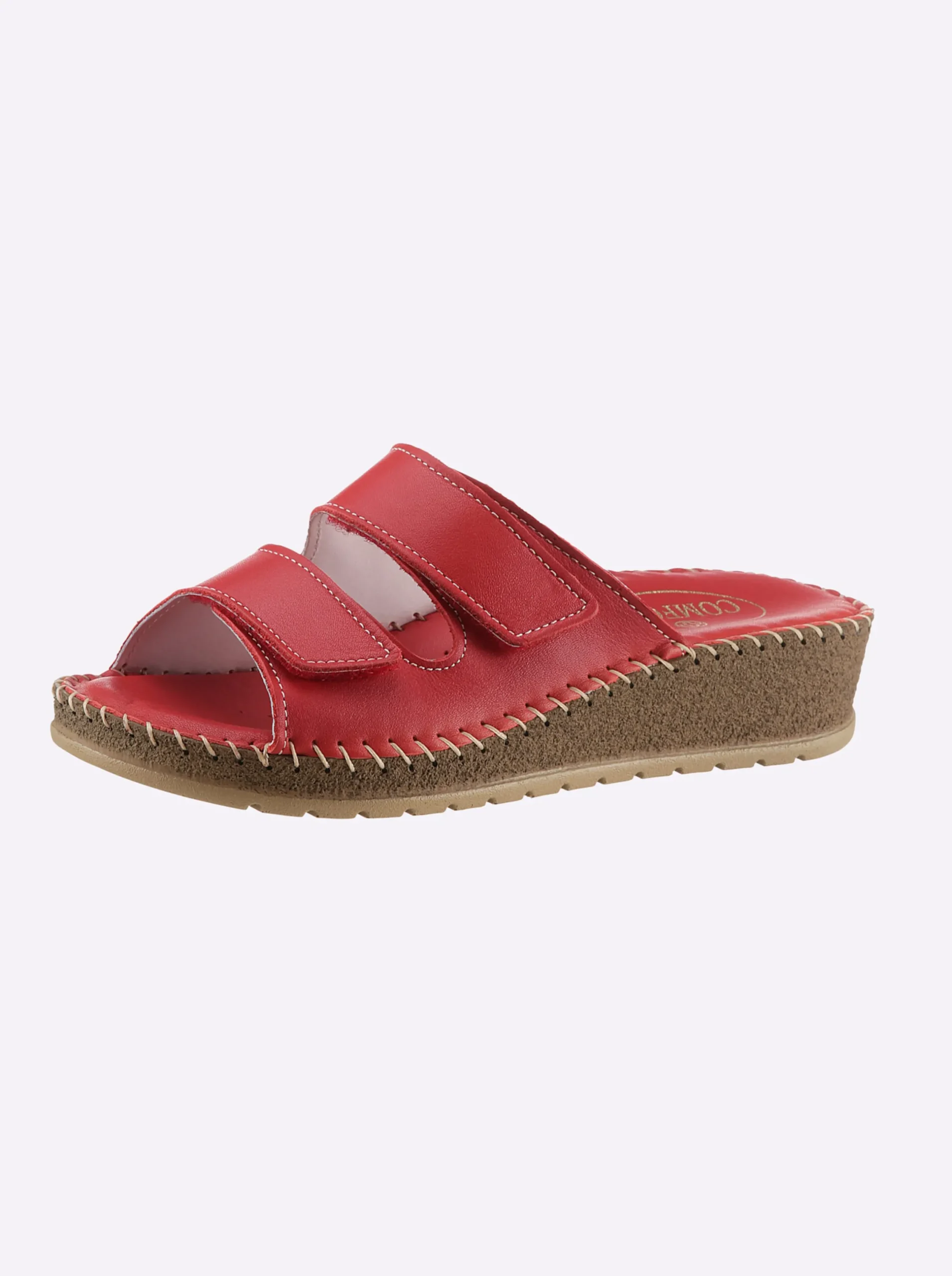 Pantoletten|airsoft comfort+ Pantolette rot
