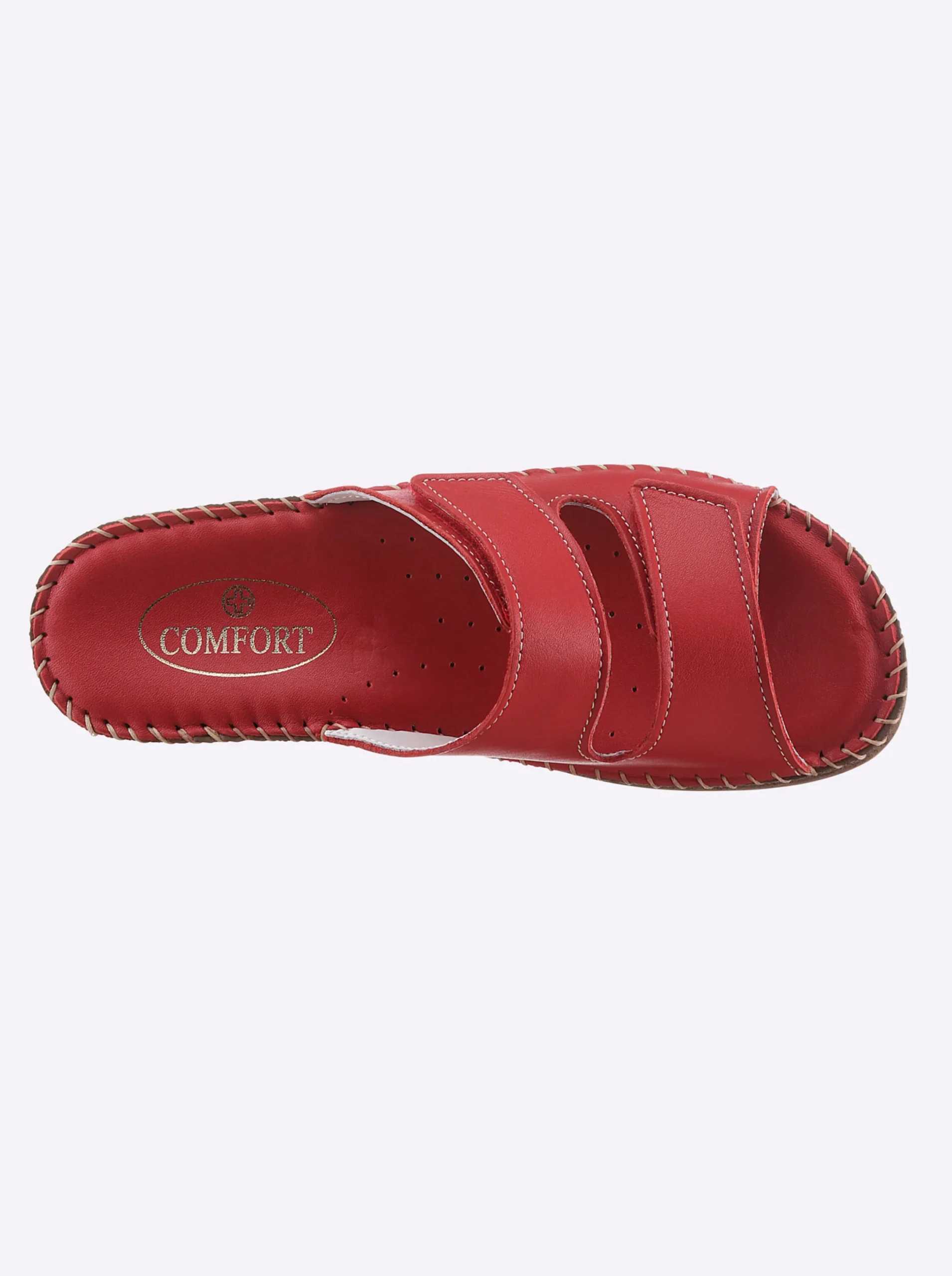 Pantoletten|airsoft comfort+ Pantolette rot