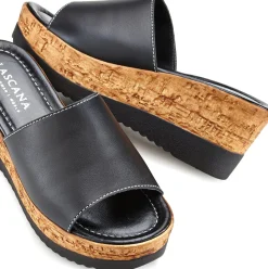 Pantoletten|LASCANA Pantolette schwarz