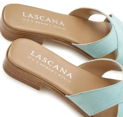 Pantoletten|LASCANA Pantolette helltürkis