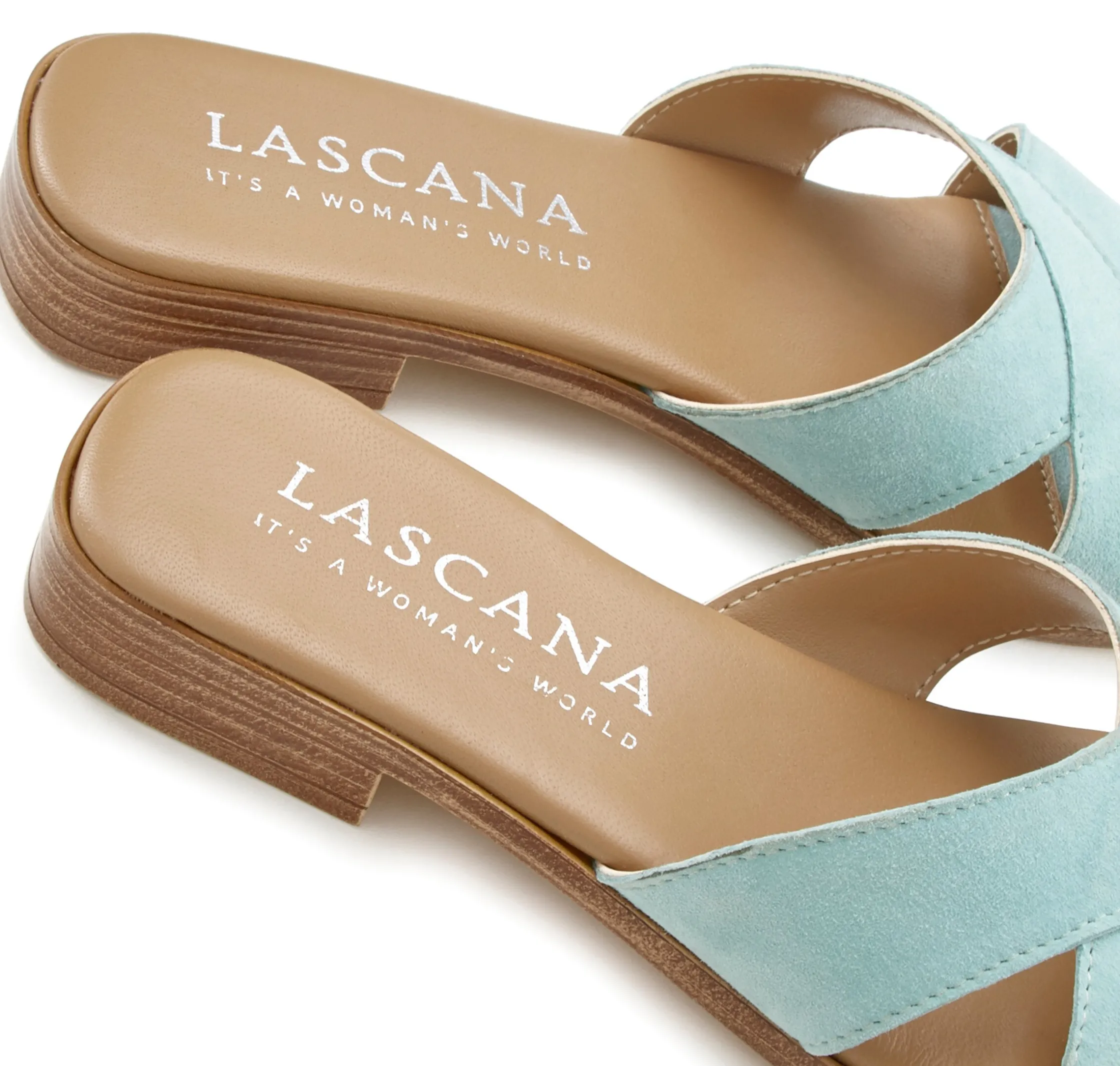 Pantoletten|LASCANA Pantolette helltürkis