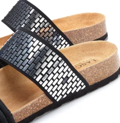 Pantoletten|LASCANA Pantolette schwarz