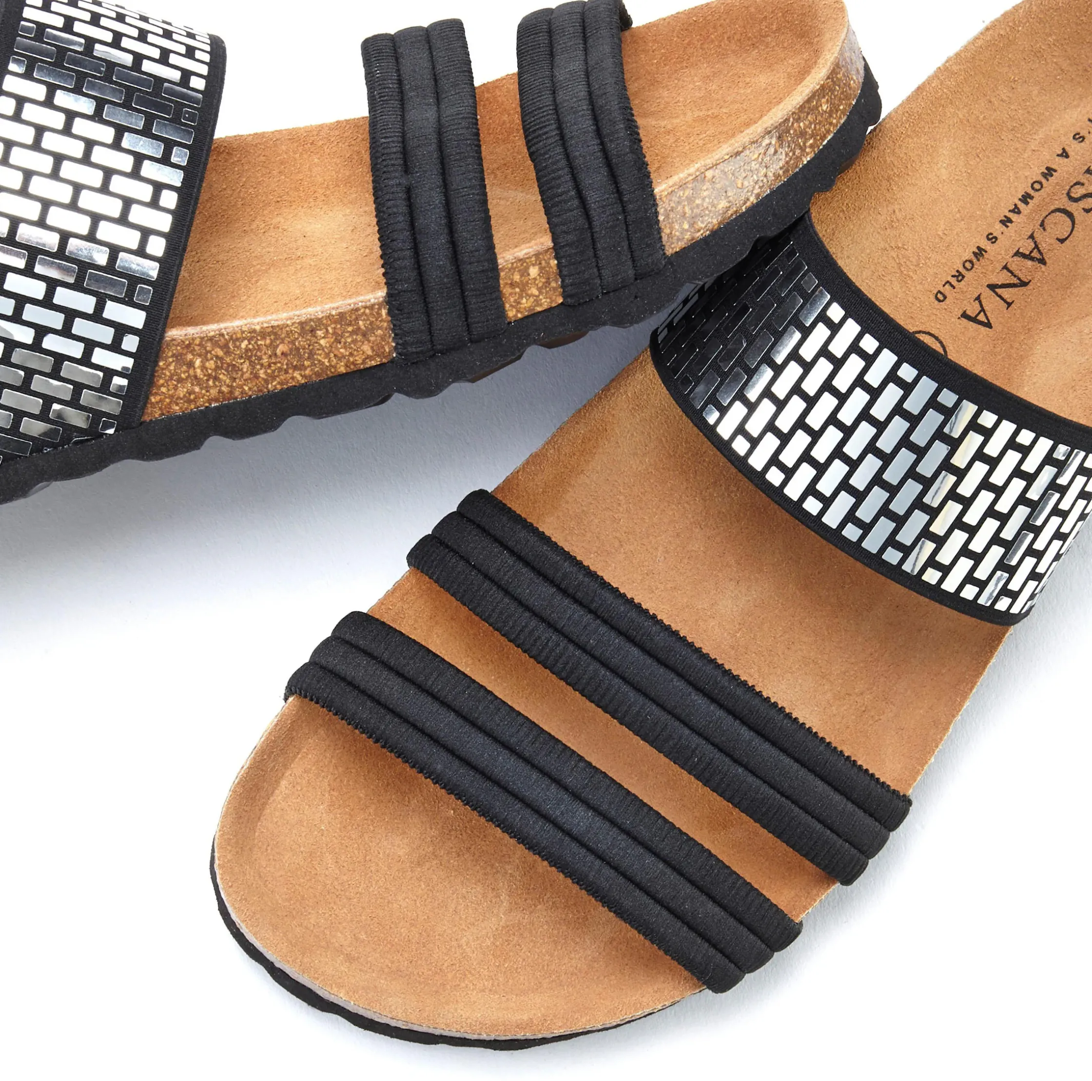 Pantoletten|LASCANA Pantolette schwarz