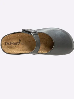 Pantoletten|Dr. Feet Pantolette schwarz