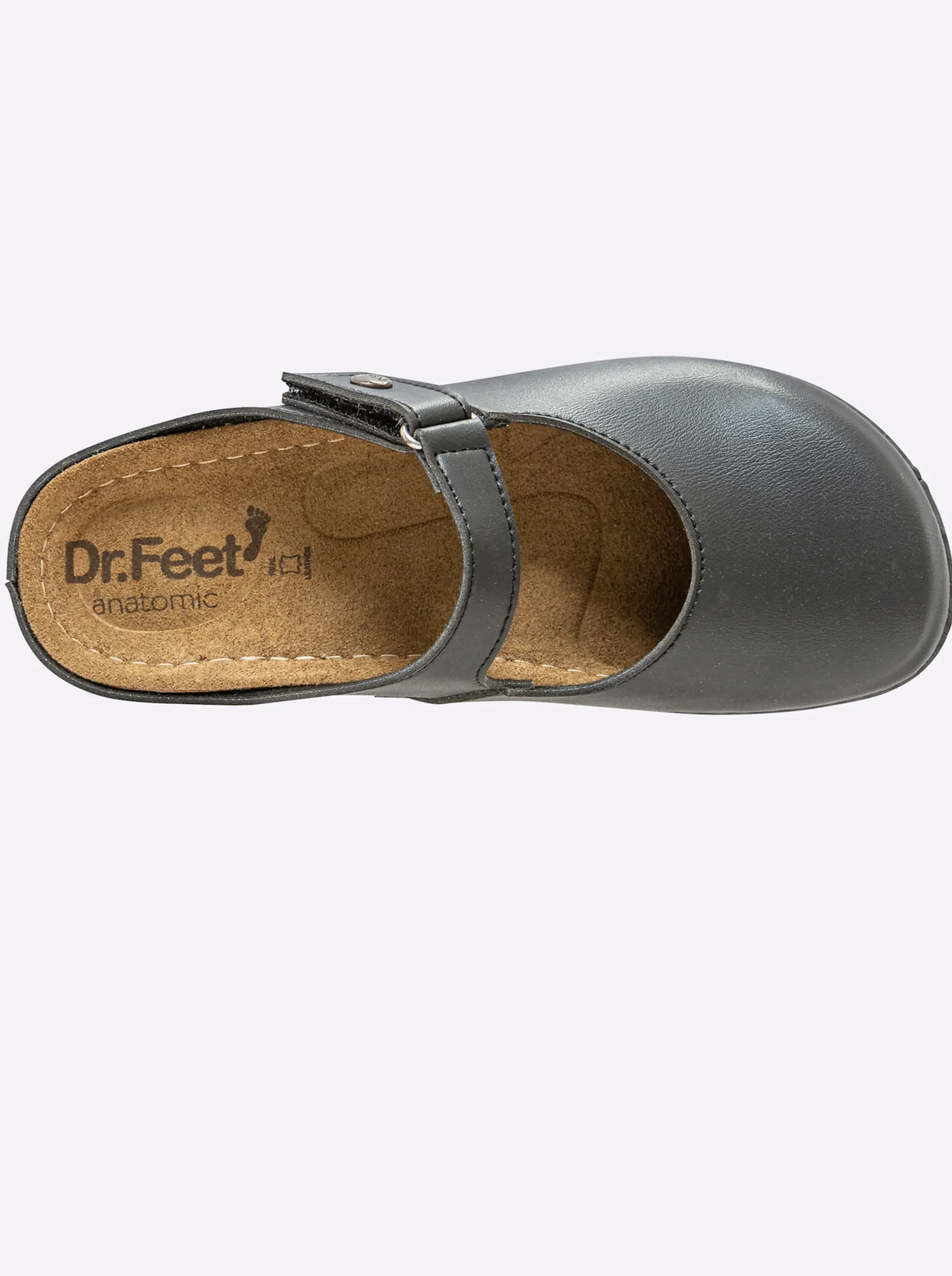 Pantoletten|Dr. Feet Pantolette schwarz